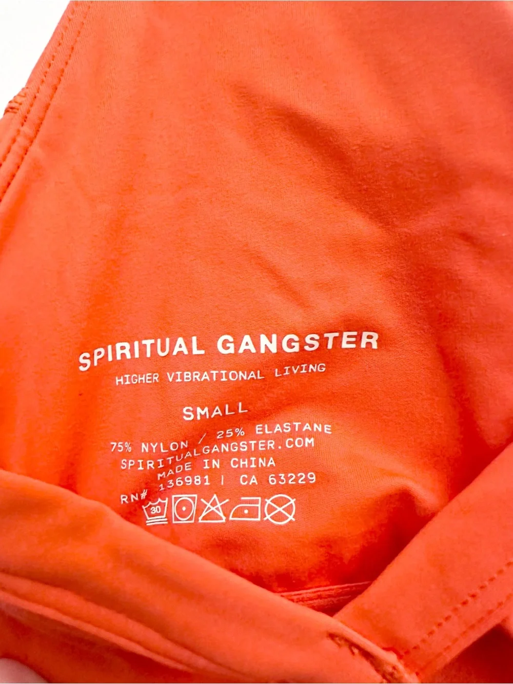 Spiritual Gangster Lolah Jumpsuit In Orange Size Small